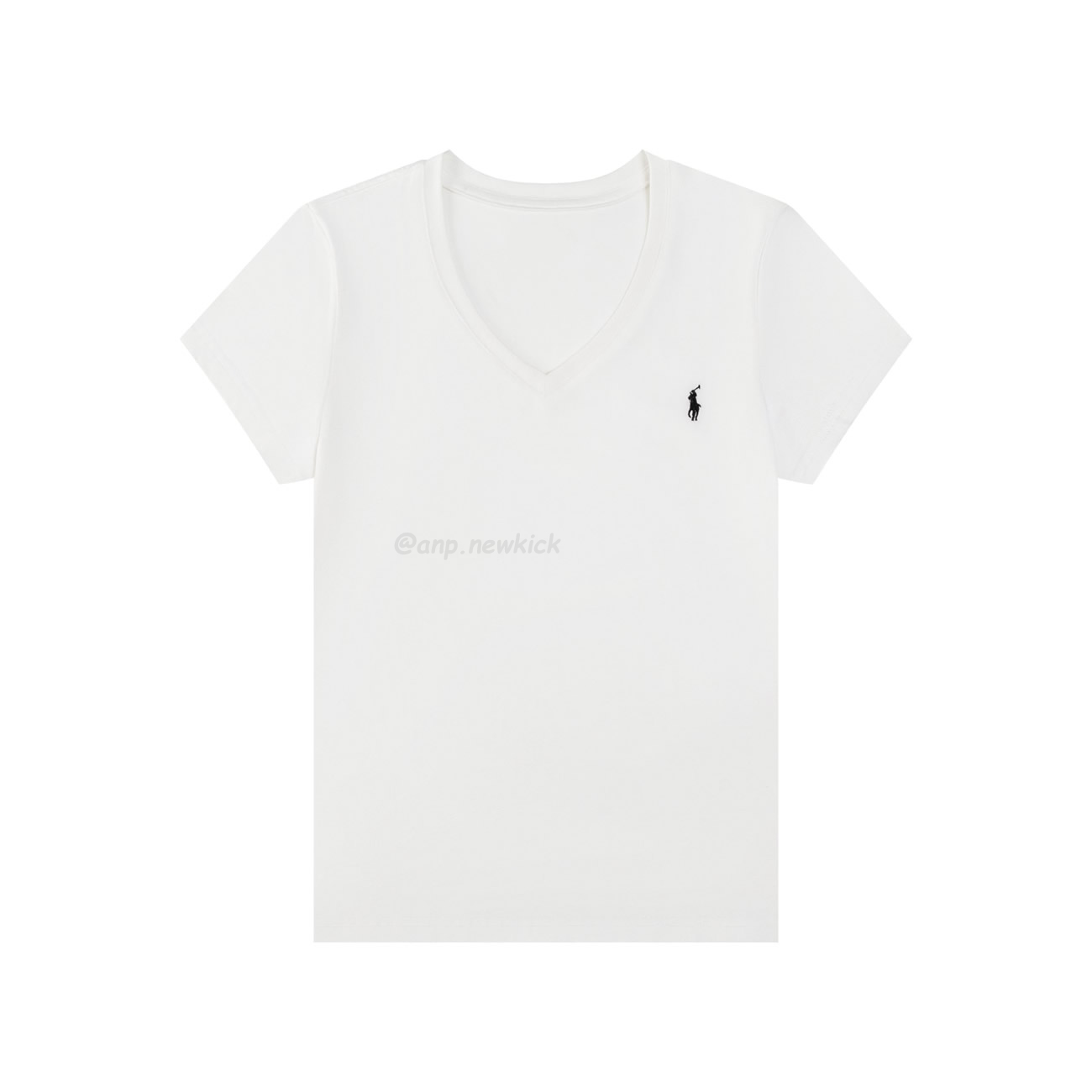 Ralph Lauren Classic Pony Womens V Neck Short Sleeved T Shirt (2) - www.newkick.vip